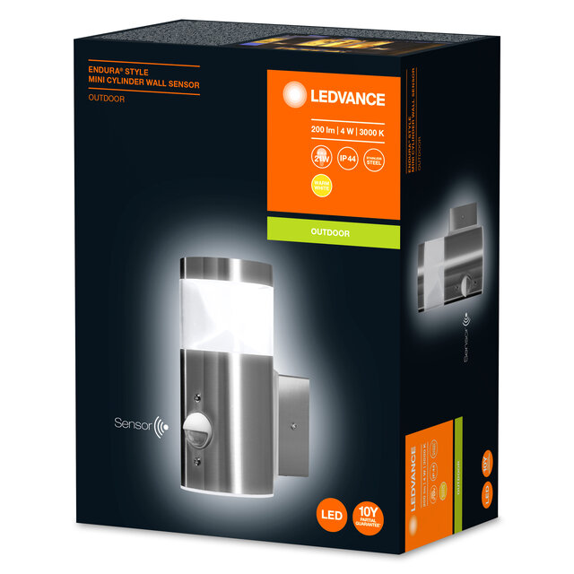 ENDURA STYLE MINI CYL WALL SENSOR 4W ST