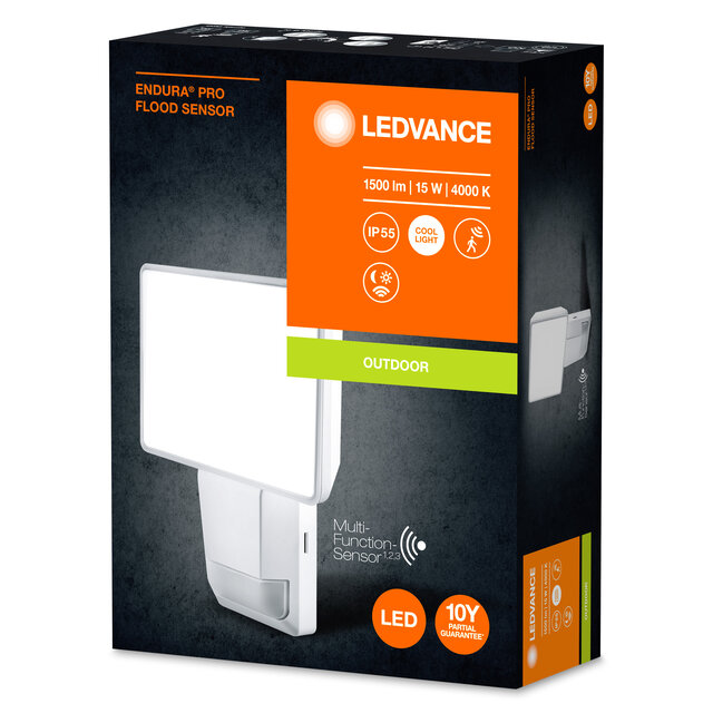 ENDURA PRO FLOOD SENSOR 15W 840 IP55 WT