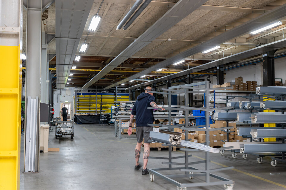  Ledification at sun protection company with led tubes