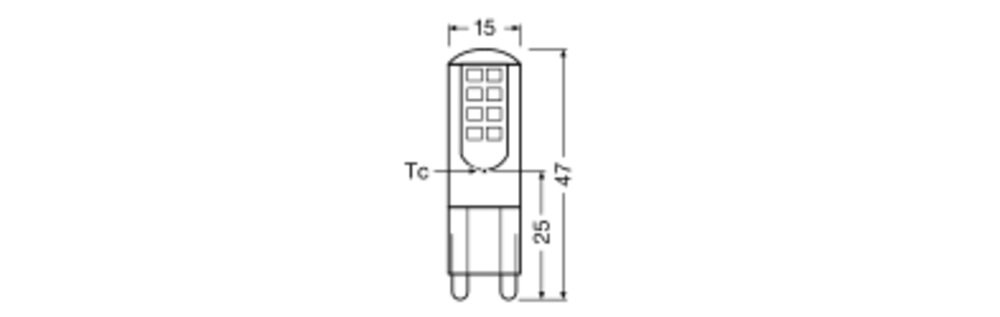 Ledvance 626010  OSRAM LED PIN G9 Parathom Cl 320lm 840 2,6W